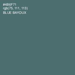 #4B6F71 - Blue Bayoux Color Image
